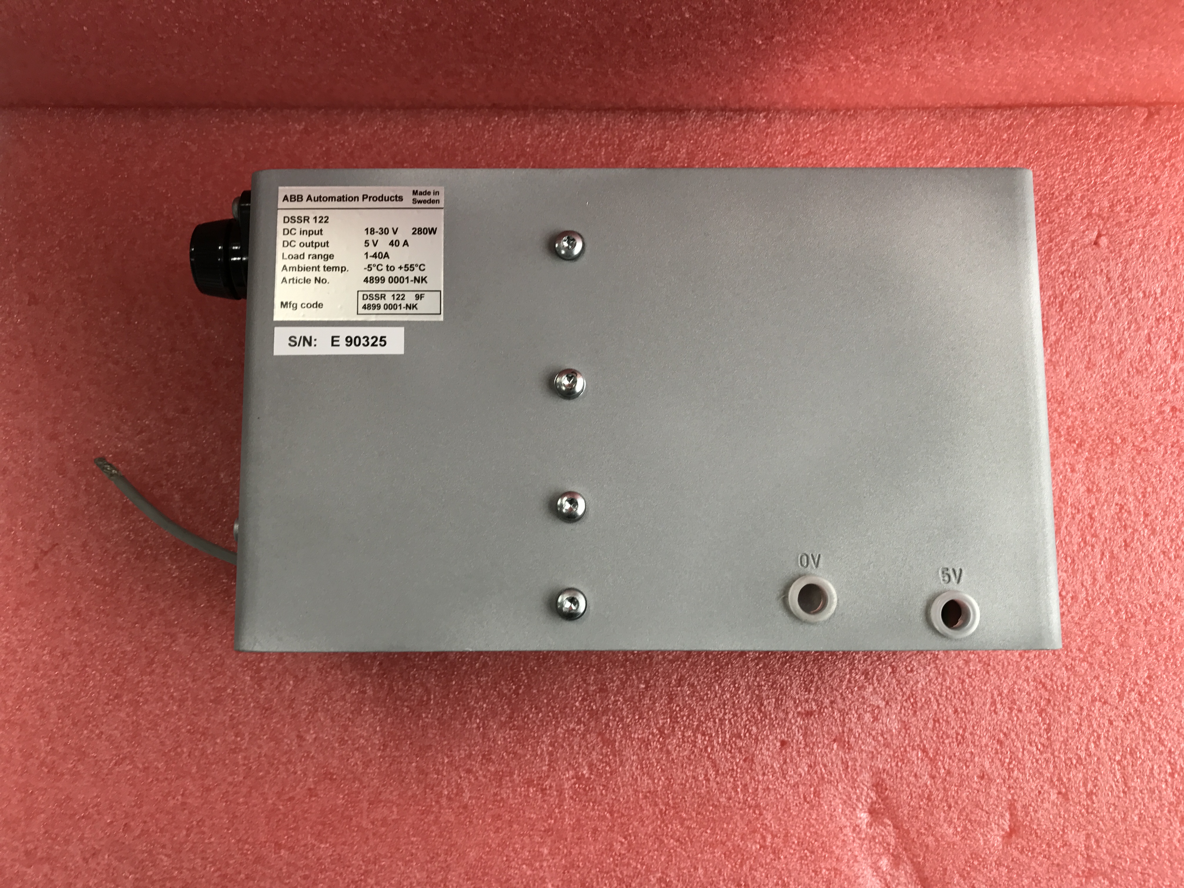 ABB DSSR122 48990001-NK  POWER SUPPLY UNIT FOR DC-INPUT/DC-OUTPUT Featured Image